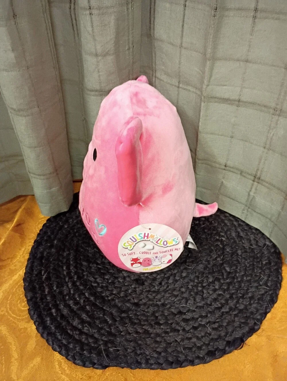 NWT Original Squishmallow Valentine Squad Kyla The Pink Elephant Size 8